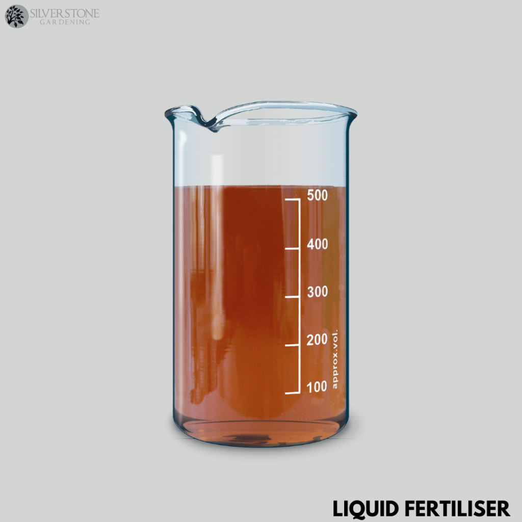 liquid lawn fertiliser (Silverstone Gardening)