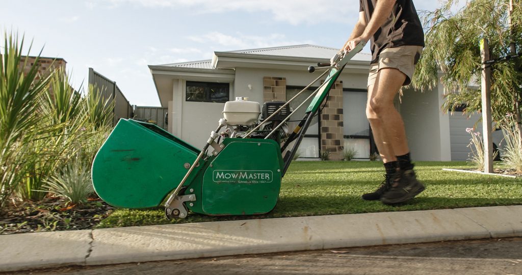 Maintaining a weed free lawn - Silverstone Gardening - Cylinder lawn mowing