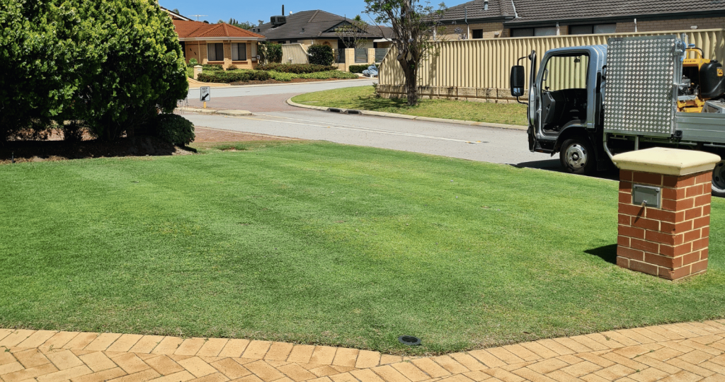Mowing Couch Lawn